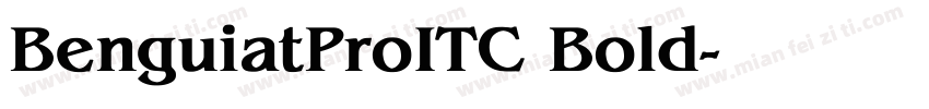 BenguiatProITC Bold字体转换